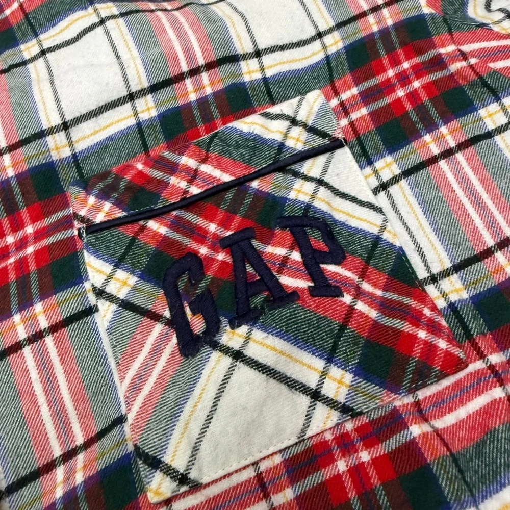 Gap + Pendleton‎ | Flannel Plaid Button Down Long Sleeve Pajama Shirt - Picture 3 of 9